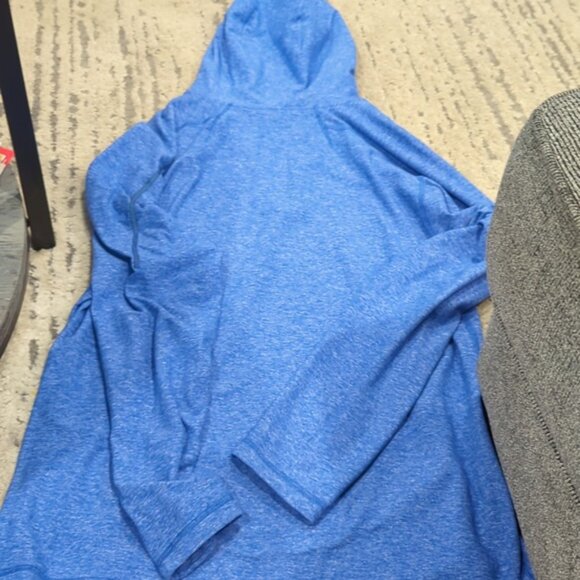 Lululemon Surge Warm Hoodie Heathered Hyper Blue - Picture 9 of 12